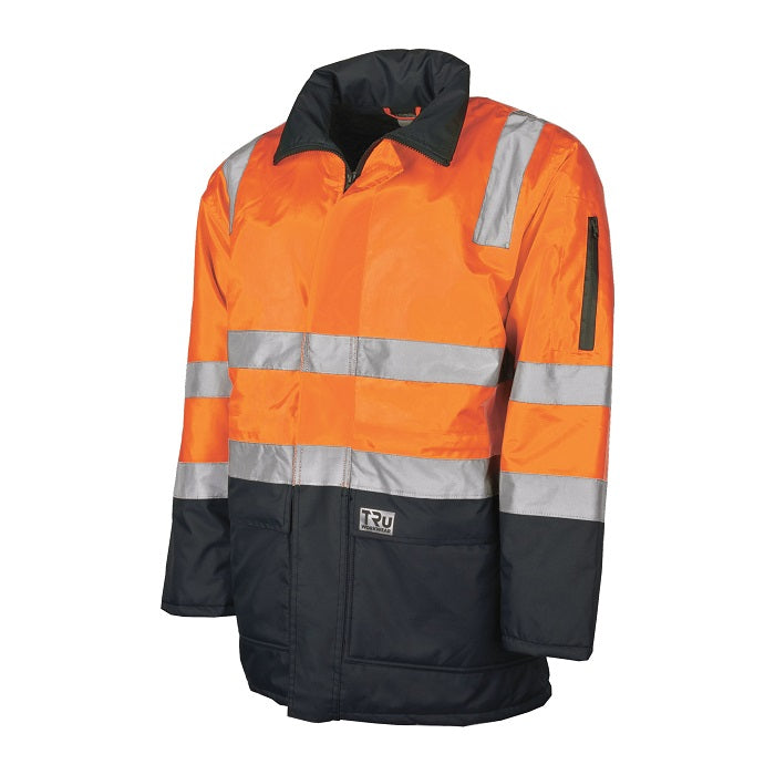 Tru Workwear TJ2930T4 Quilted Rain Jacket With Reflective Tape