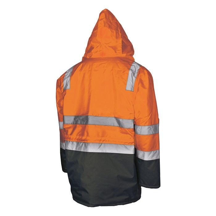 Tru Workwear TJ2930T4 Quilted Rain Jacket With Reflective Tape
