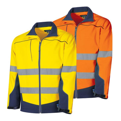 Tru Workwear TJ2960T1 Softshell Full Zip Jacket With Truvis Reflective Tape