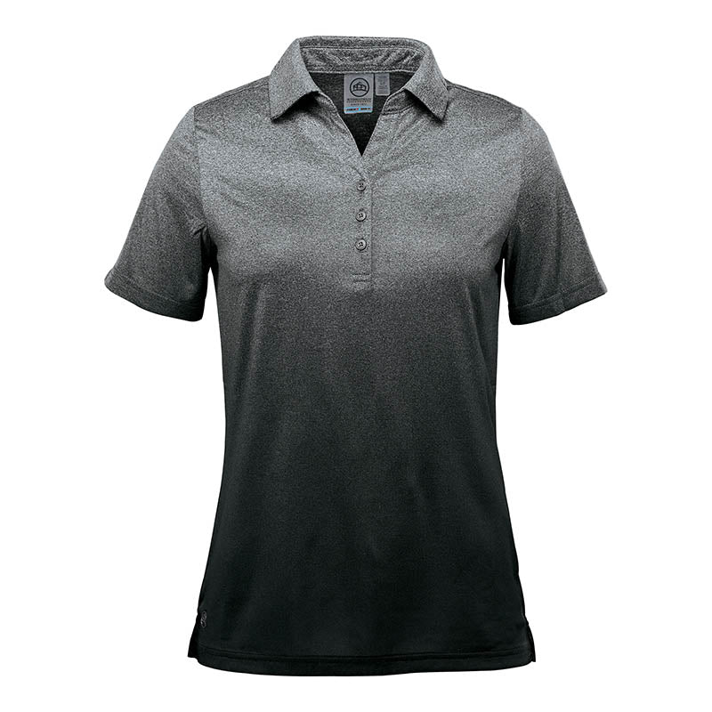 Stormtech TXR-1W Women's Mirage Polo - Grey/Black - Front View