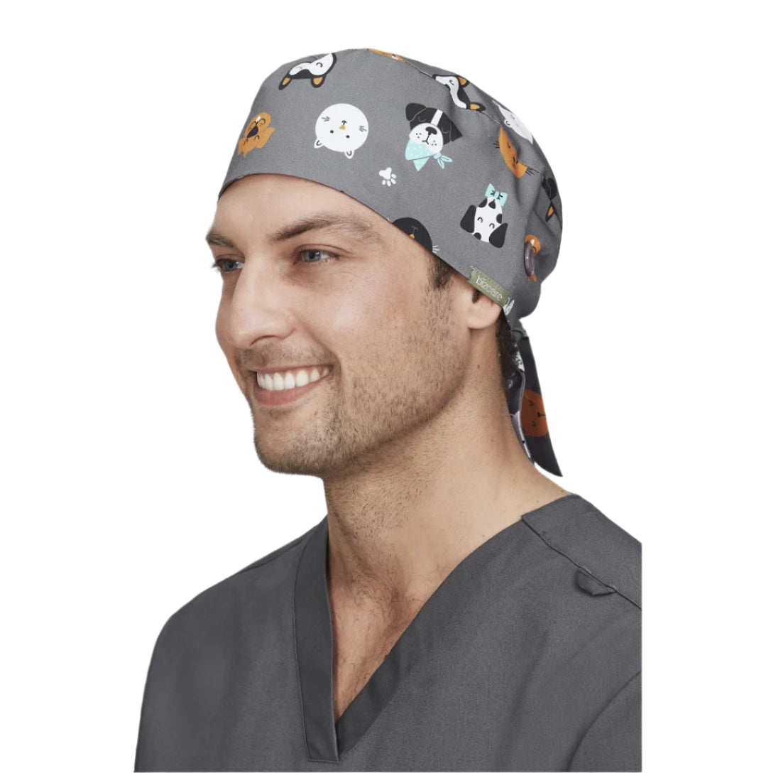 Biz Care CSC245U Unisex Printed Scrub Cap