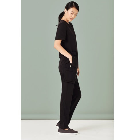 Bizcare CSP943LL Womens Multi-Pocket Slim Leg Scrub Pants