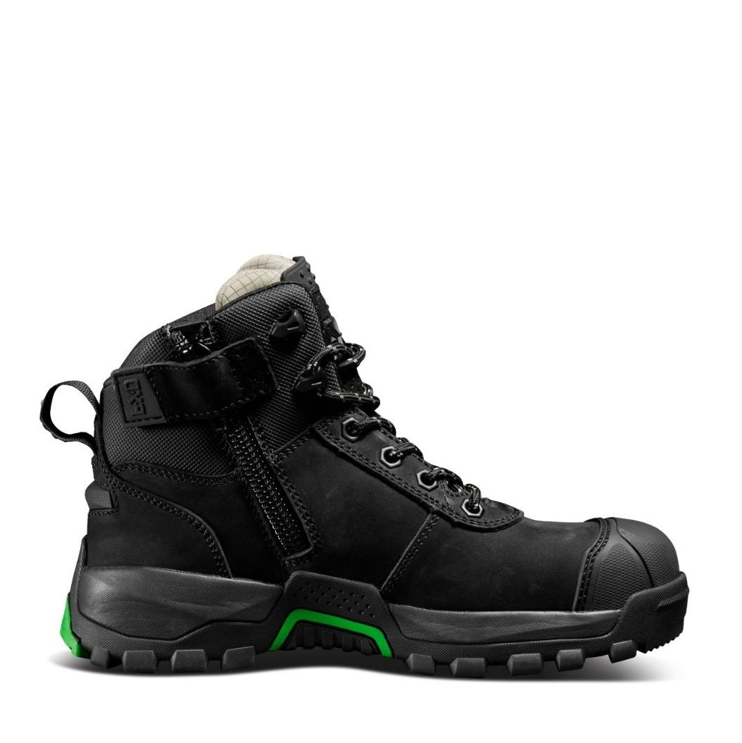 FXD WB-2W Ladies Mid Cut Work Safety Boots - Black - Alternative Side View