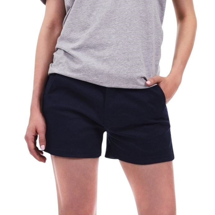 Tradie WJ3338SD Lady Flex Mid Shorts Navy colour - Front view