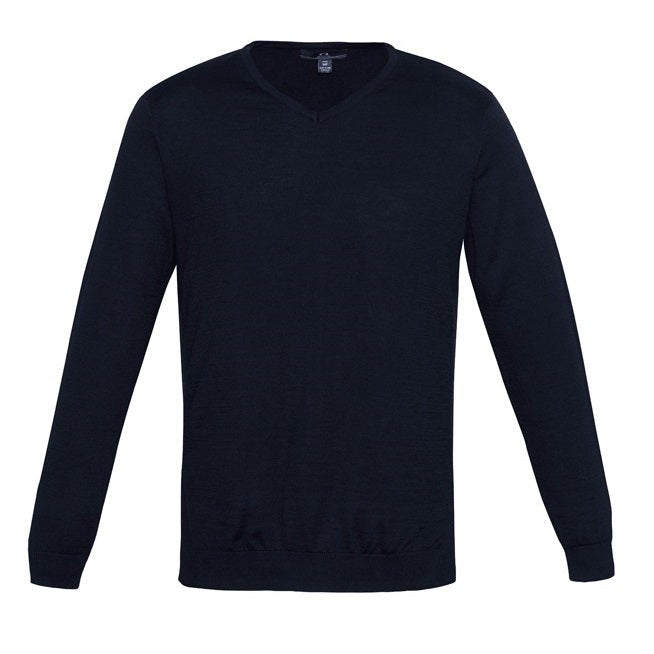 Biz Collection WP417M Milano Mens Knit Pullover - Navy - Alternative Front View