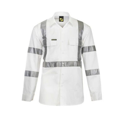 Workcraft WS3222 Hi-Vis L/S 3M X-Back Shirt Night Use