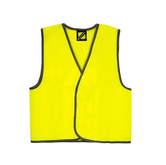 WVK800 Yellow Hi-Vis Safety Vest Kids