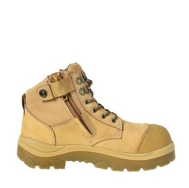 Wide Load 690WZ Wheat 6 Zip Side Safety Boots