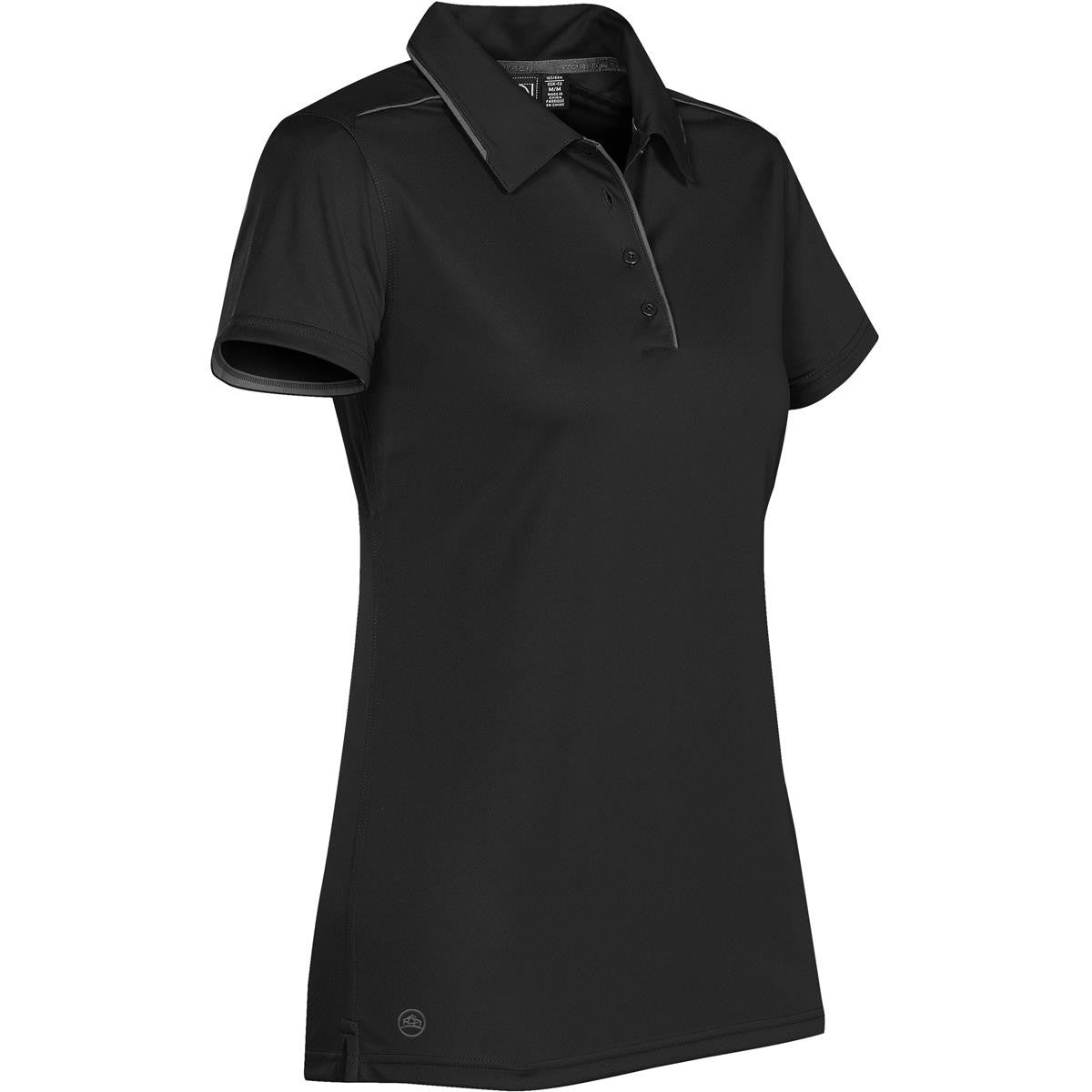 Stormtech XP-1W Women's Inertia Sport Polo - Black side view