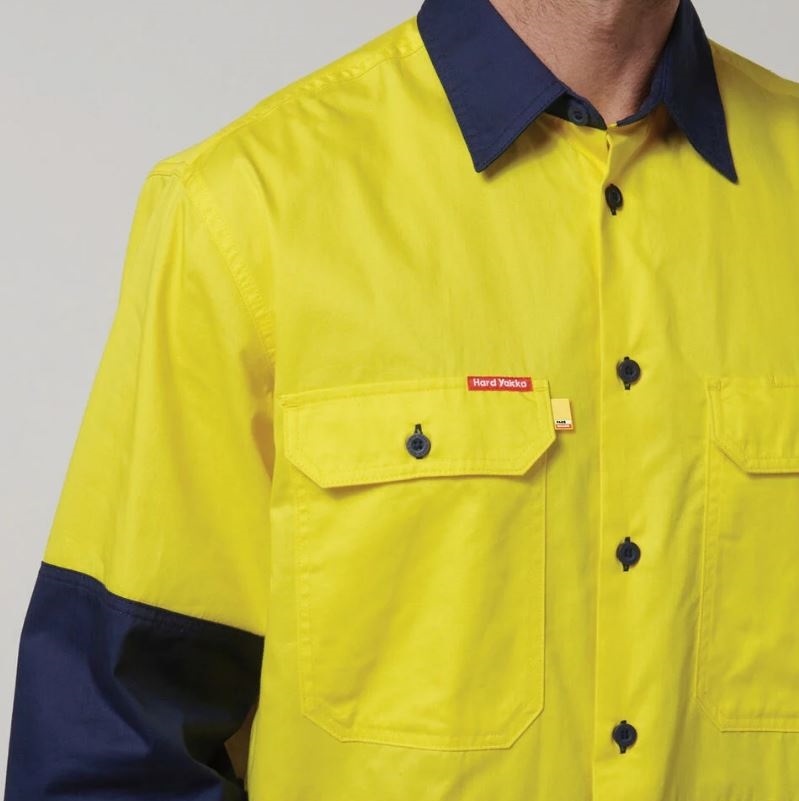 Hard Yakka Y07950 Core L/S 2Tone Vented Shirt
