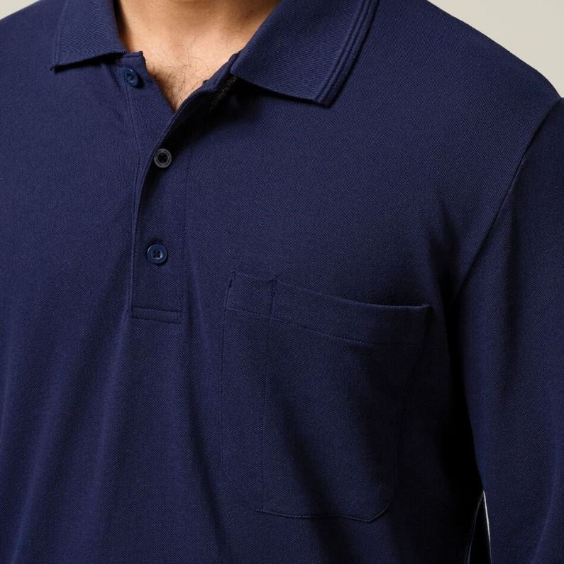 Hard Yakka Y11307 Foundations Pique L/S Polo