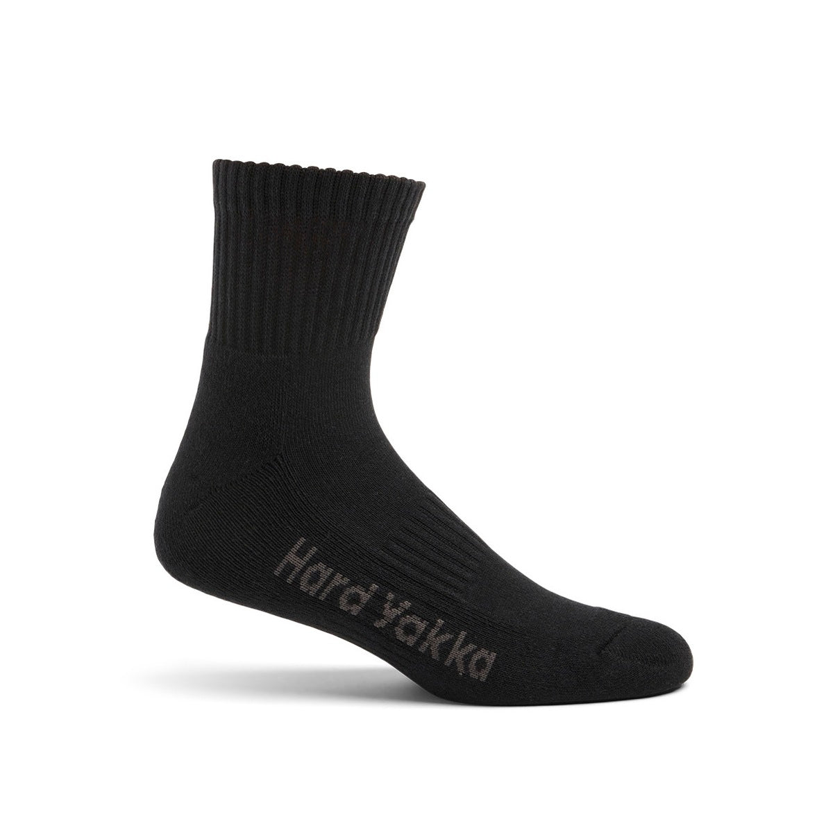 Hard Yakka Y20012 Core Cotton Rich Padded Quarter Crew Sock 5PK