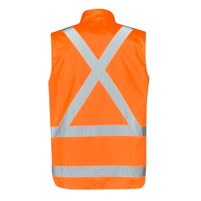 Syzmik ZJ616 Mens HiVis X Back Taped 4-in-1 Waterproof Jacket
