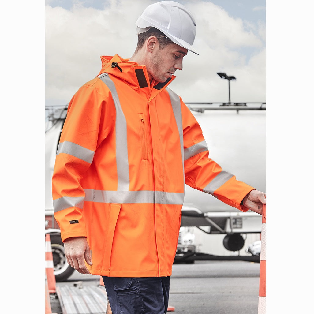 Syzmik ZJ620 Mens Hi Vis X Back Heavy Duty Waterproof Jacket