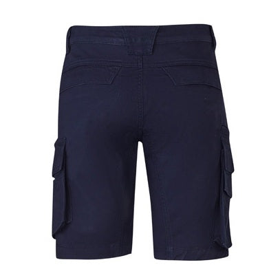 Syzmik ZS360 Mens Streetworx Curved Cargo Short - Navy - Back View