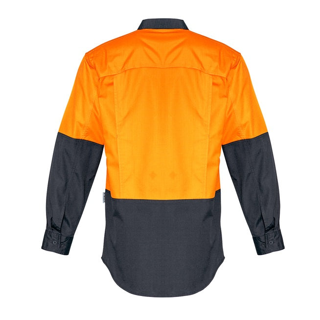 Syzmik ZW128 Mens Rugged Cooling HiVis Spliced L/S Shirt