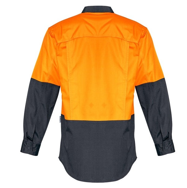 Syzmik ZW128 Mens Rugged Cooling HiVis Spliced L/S Shirt