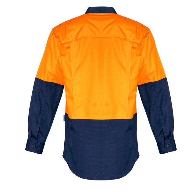 Syzmik ZW128 Mens Rugged Cooling HiVis Spliced L/S Shirt