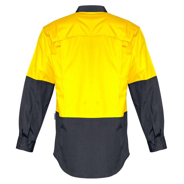Syzmik ZW128 Mens Rugged Cooling HiVis Spliced L/S Shirt