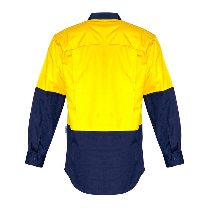 Syzmik ZW128 Mens Rugged Cooling HiVis Spliced L/S Shirt