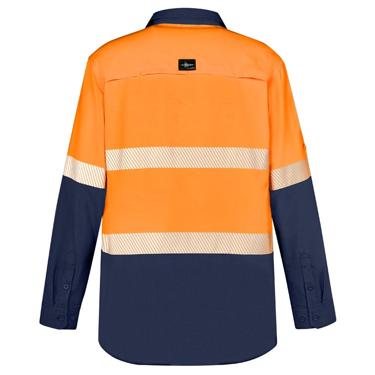 Syzmik ZW470 Mens HiVis Outdoor Segmented Tape L/S Shirt