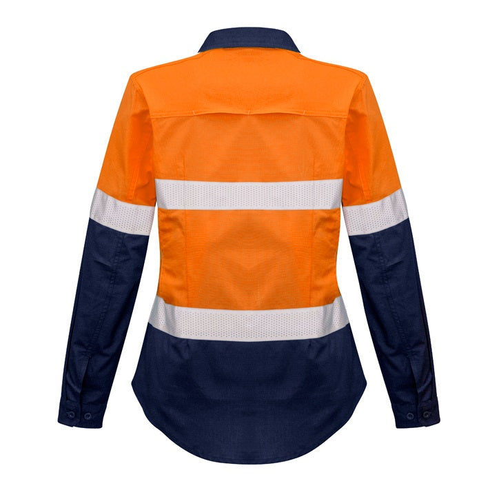 Syzmik ZW720 Ladies Rugged Cooling Taped HiVis Spliced L/S Shirt