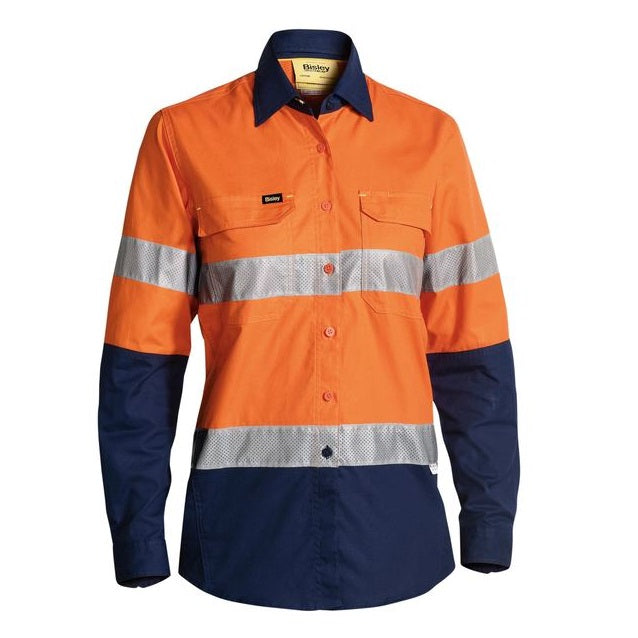Bisley BL6415T Womens 3M Taped HiVis X Airflow Ripstop Shirt