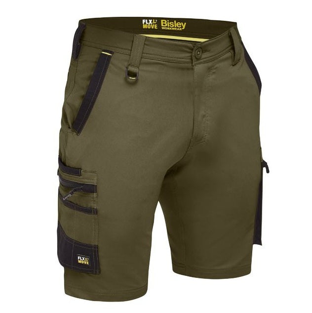 Bisley BSHC1332 Flex and Move 4-Way Stretch Zip Cargo Short
