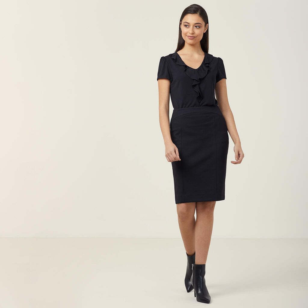 NNT CAT2JG Pencil Skirt - Black - Alternative Front View
