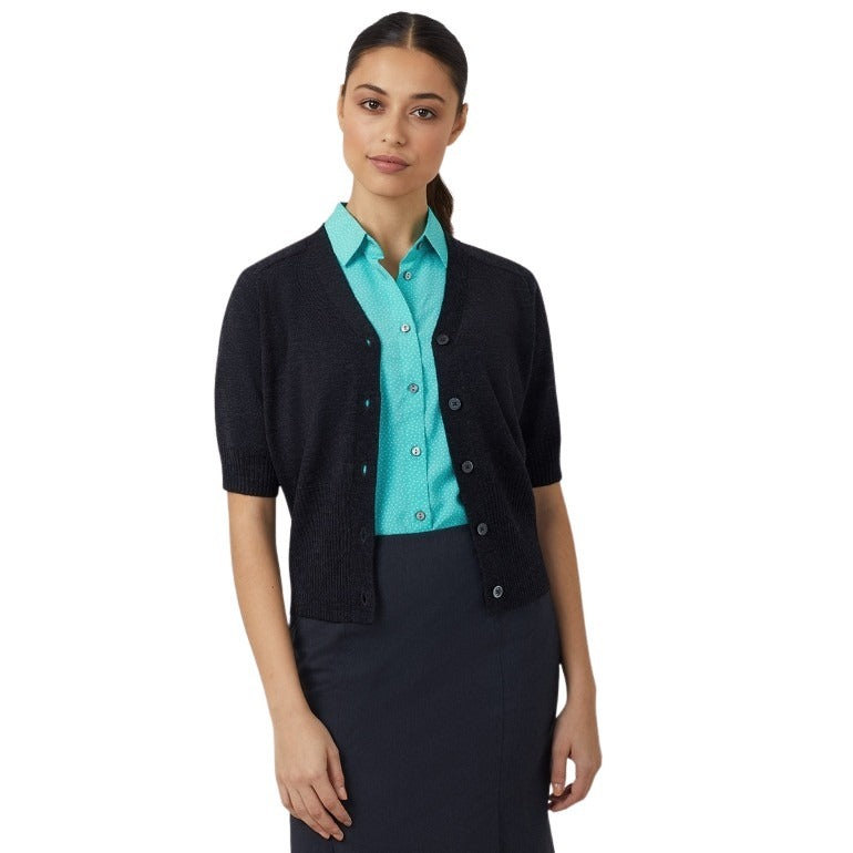 NNT CAT5CK Wool Rich Short Sleeve Cardigan