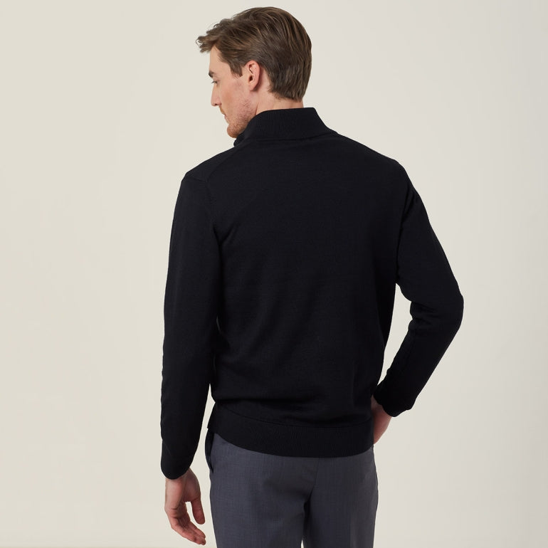 NNT CATE37 Long Sleeve Zip Neck Jumper