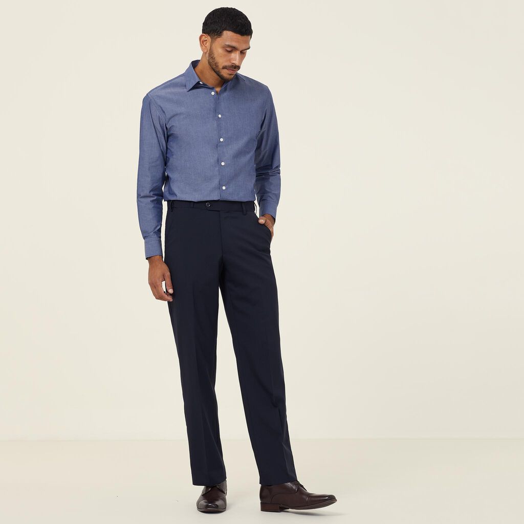 NNT CATJ2W Mens Chambray L/S Shirt