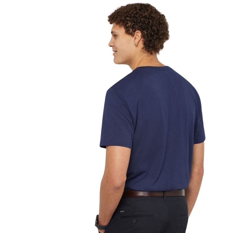 NNT CATJPS Como Australian Cotton Short Sleeve Tee - Black - Back View