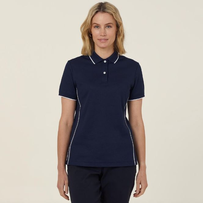 NNT CATUF7 Antibacterial Polyface Short Sleeve Tipped Polo