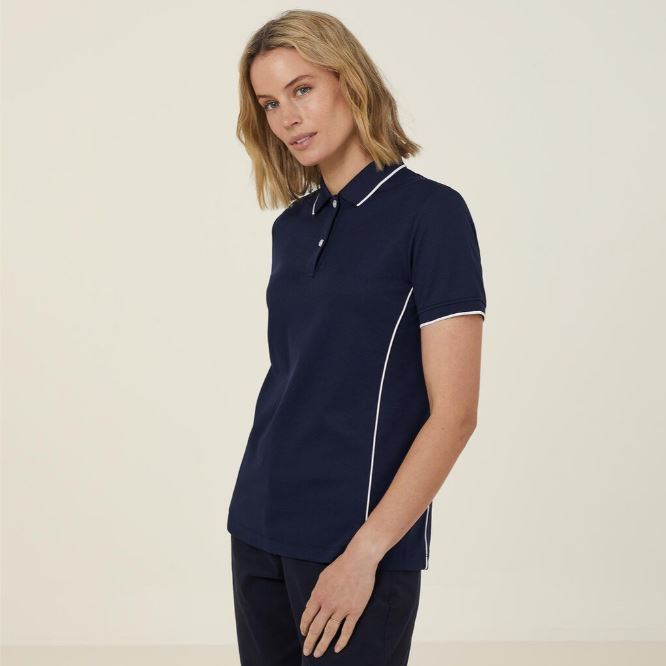 NNT CATUF7 Antibacterial Polyface Short Sleeve Tipped Polo