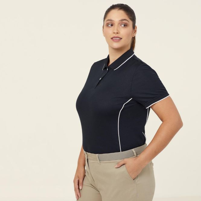 NNT CATUF7 Antibacterial Polyface Short Sleeve Tipped Polo