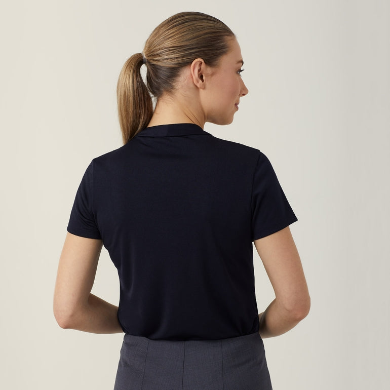 NNT CATUFS Matt Jersey Twist Neck S/S Top