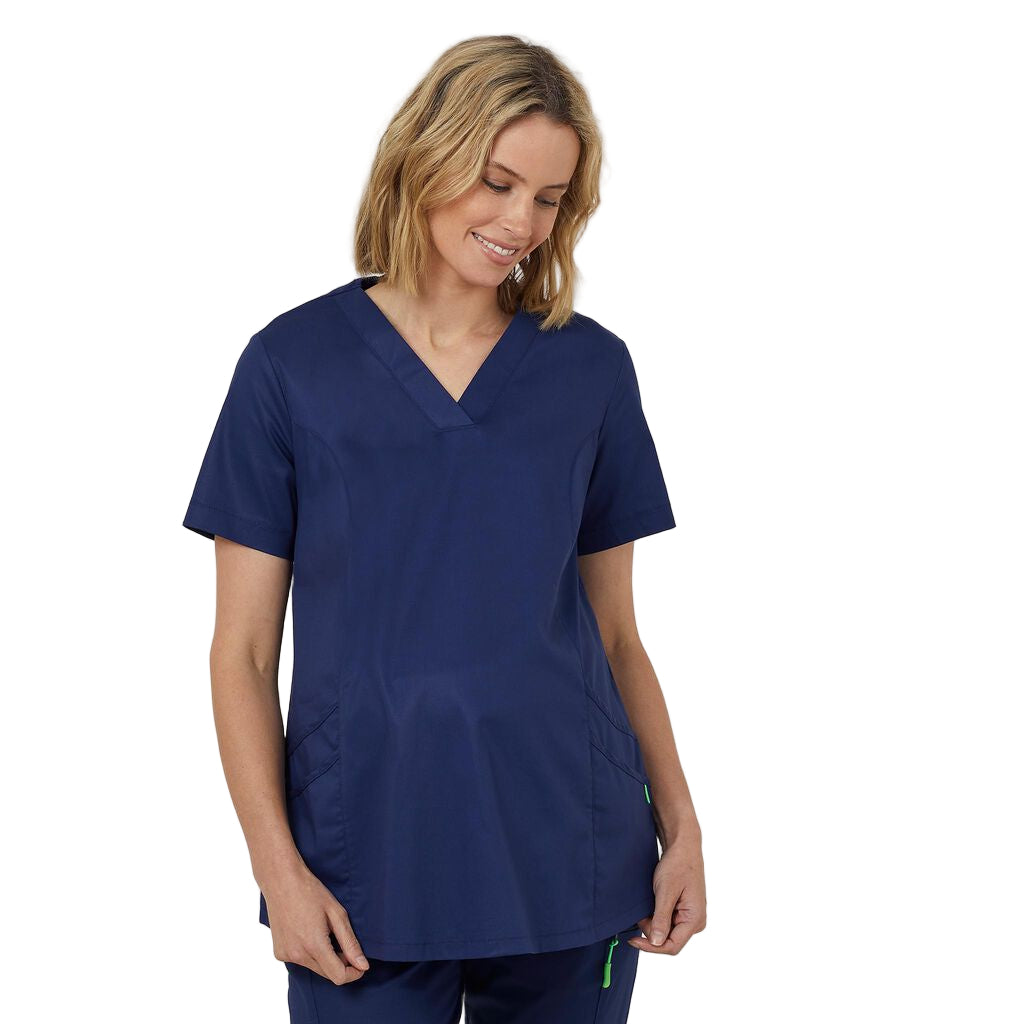 NNT CATUG3 Maternity V Neck Scrub Top