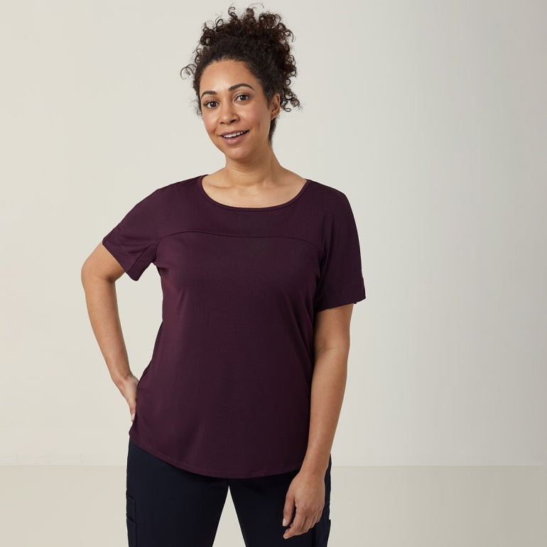 NNT CATUHN Matt Jersey Boat Neck Short Sleeve Top