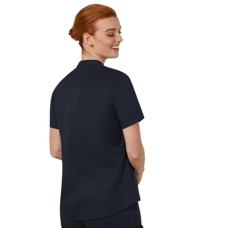 NNT CATUMM Next-Gen Antibacterial Active Blackburn Mandarin Collar Scrub Top