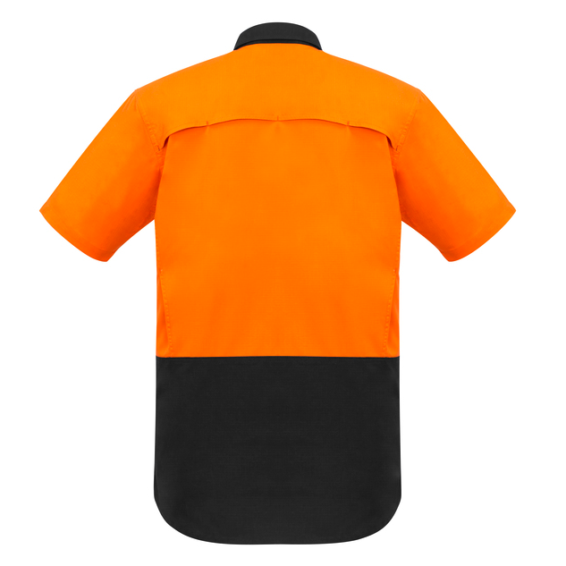 Syzmik ZW815 Mens Rugged Cooling HiVis Spliced S/S Shirt