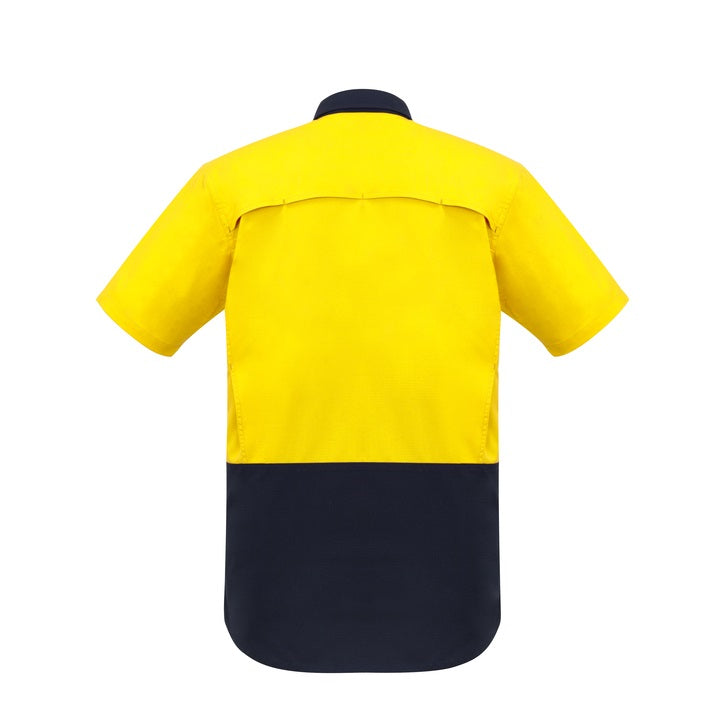 Syzmik ZW815 Mens Rugged Cooling HiVis Spliced S/S Shirt