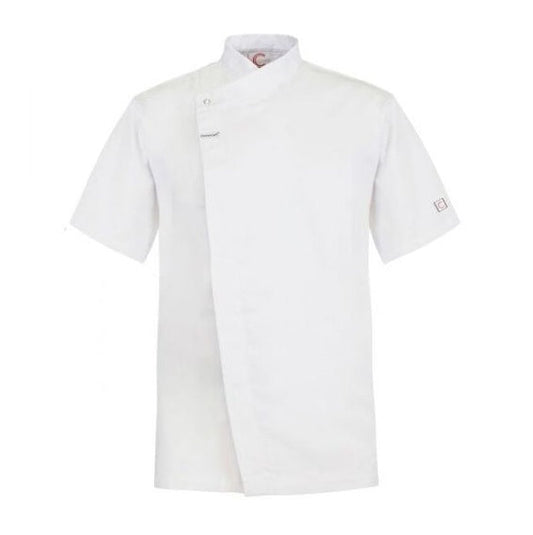 Chefscraft CJ041 DISCONTINUED Chefs S/S Tunic with Concealed Front