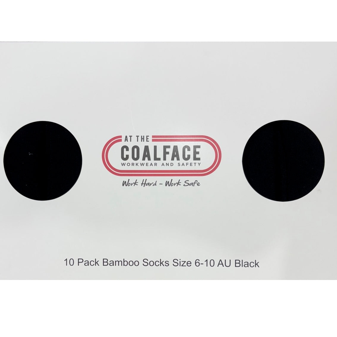 FAC ATC009/10 ATCF Heavy Bamboo Work Socks Black 6-10 10 Pack