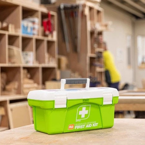 FastAid FAR222 R2 Workplace Response First Aid Kit Tackle Box