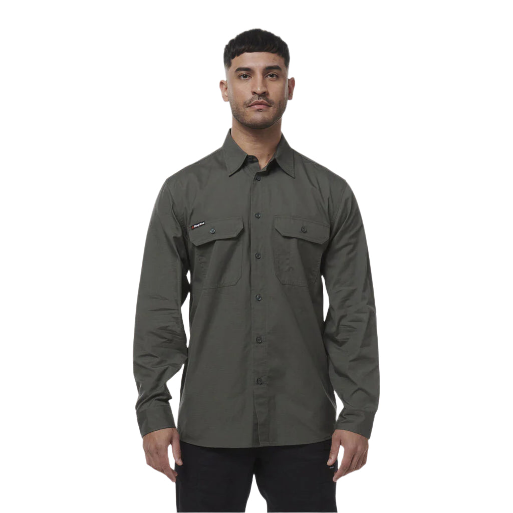 KingGee K14031 Mens Workcool Vented Shirt Long Sleeve