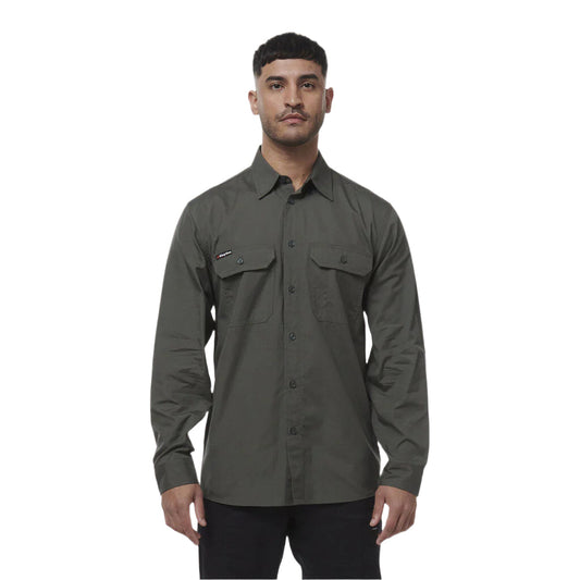 KingGee K14031 Mens Workcool Vented Shirt Long Sleeve