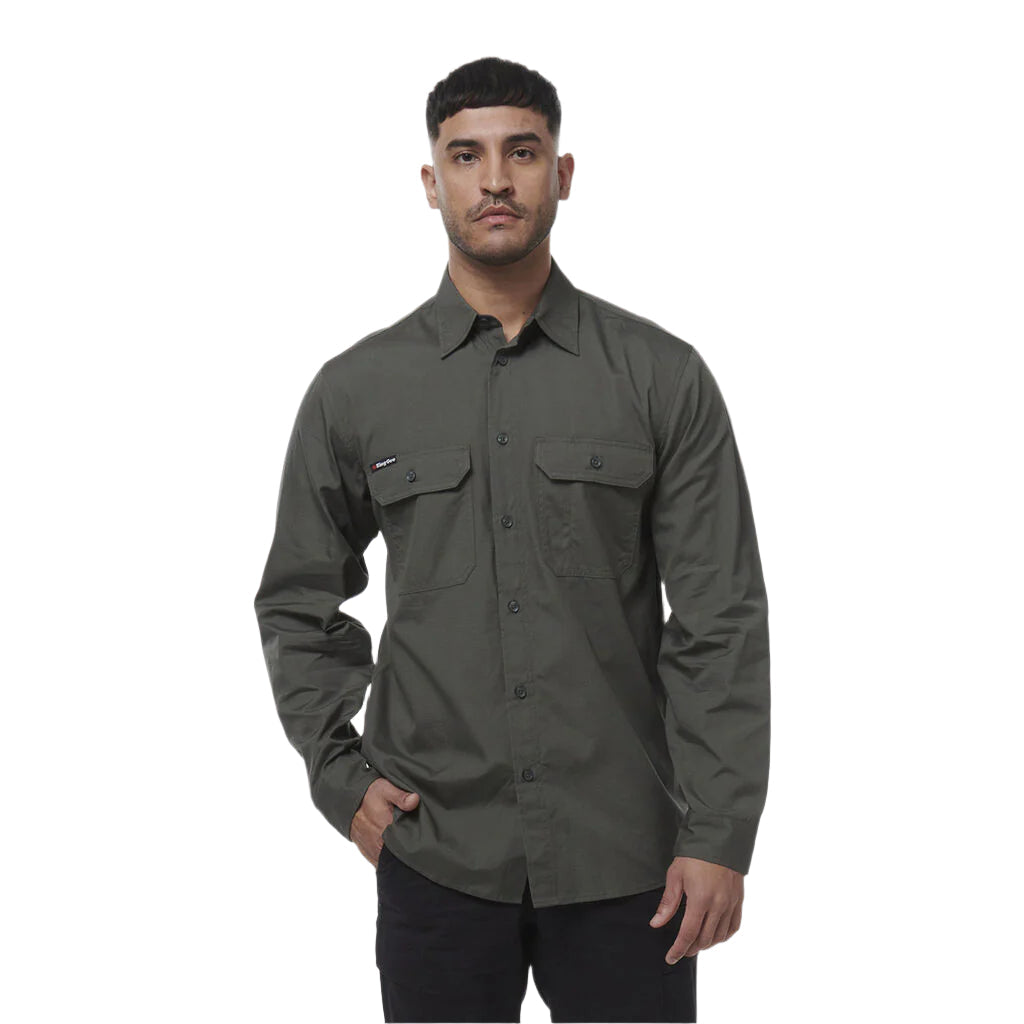 KingGee K14031 Mens Workcool Vented Shirt Long Sleeve
