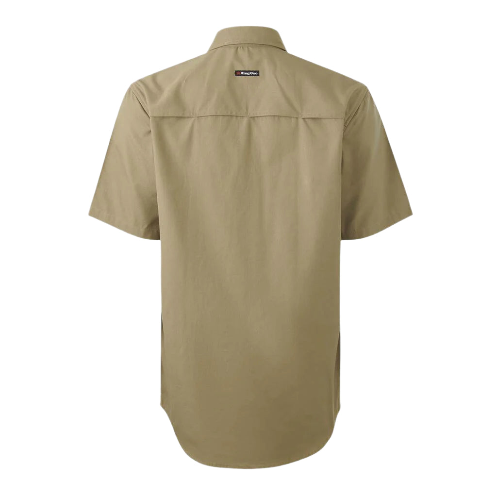 KingGee K14032 Mens Workcool Vented Closed Front Shirt Short Sleeve