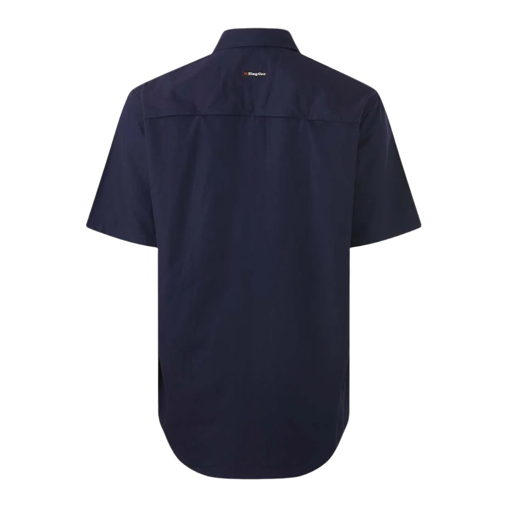 KingGee K14032 Mens Workcool Vented Closed Front Shirt Short Sleeve